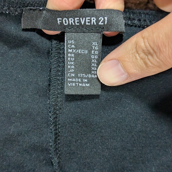 Forever 21 Black Dress Pants with Detached Waist Band Size XL - Picture 4 of 4